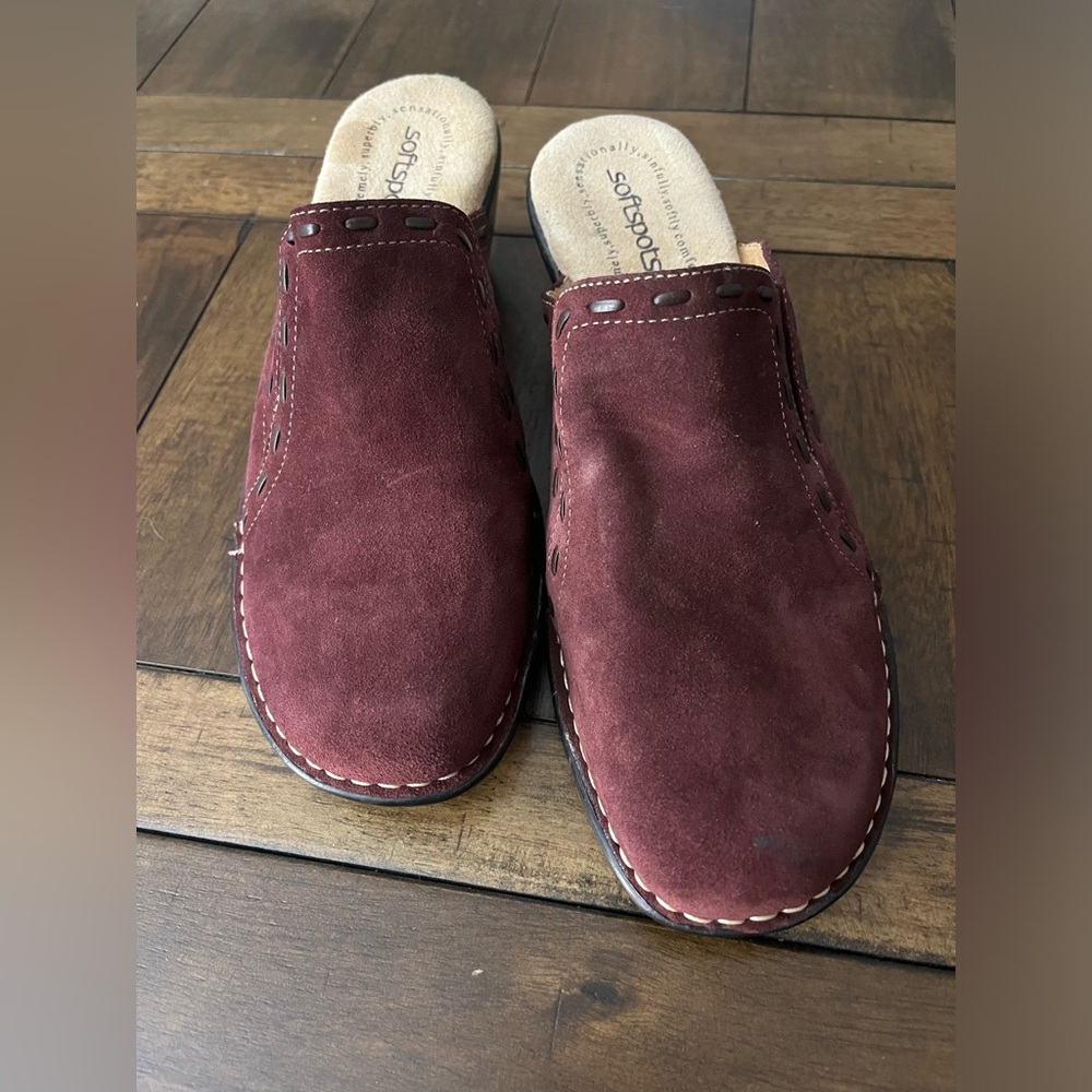 Soft Spots suede slide 8